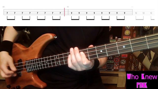 Who Knew by Pink - Bass Cover with Tabs Play-Along смотреть онлайн