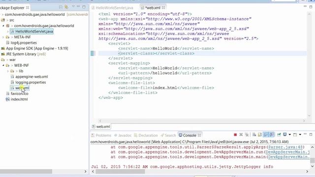 GAE Error Resolution: HTTP 503 Servlet Typo in web.xml смотреть онлайн