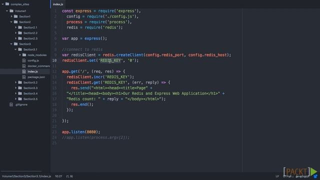 Build Complex Express Sites with Redis and Socket.io : Simple Redis Integration | packtpub.com смотреть онлайн