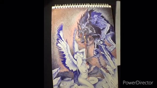 Тематический рисунок цветными карандашами и шариковой ручкой смотреть онлайн