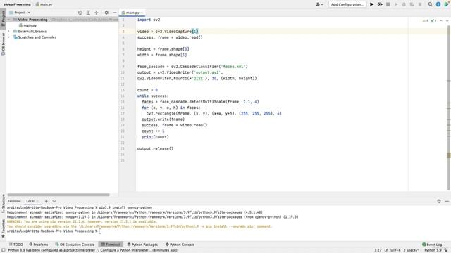Detect Faces in Webcam and Record Webcam Video | Automate Everything with Python смотреть онлайн