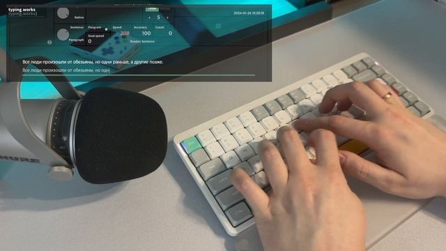 Aloe Linear Low-Profile Switches [Factory Lubed] // Typing Sound NuPhy Air 75 V2 смотреть онлайн