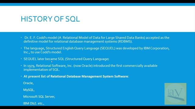 History of SQL | Java concepts by Jay tutorial | SEQUEL | смотреть онлайн