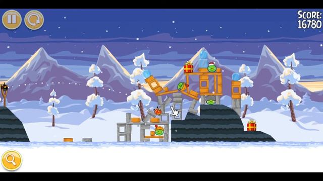 Angry Birds Season Wreck The Halls 2012 Walkthough (2x Speed) смотреть онлайн
