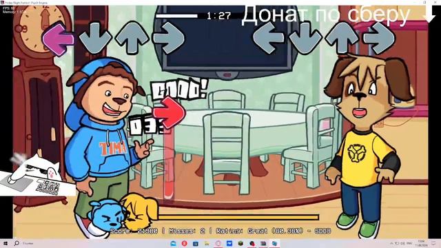 Дружок смотри какой вкусный пирожок FNF:pervert Problem