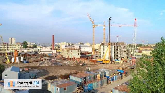 Обзор с воздуха ЖК Ligovsky City от девелопера Glorax Development (аэросъемка: сентябрь 2018 г.) смотреть онлайн