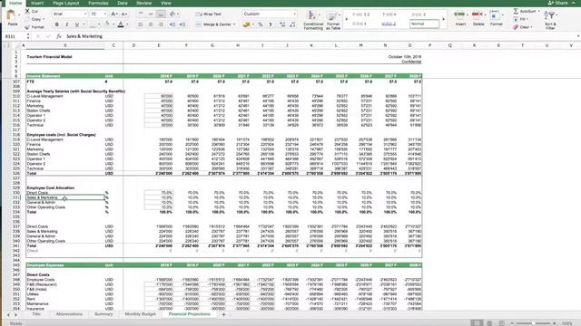 Tourism Project Financial Model смотреть онлайн