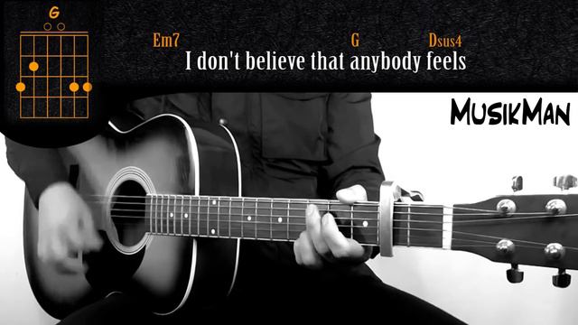 WONDERWALL - Oasis 🇬🇧 / GUITAR Cover / MusikMan N°087
