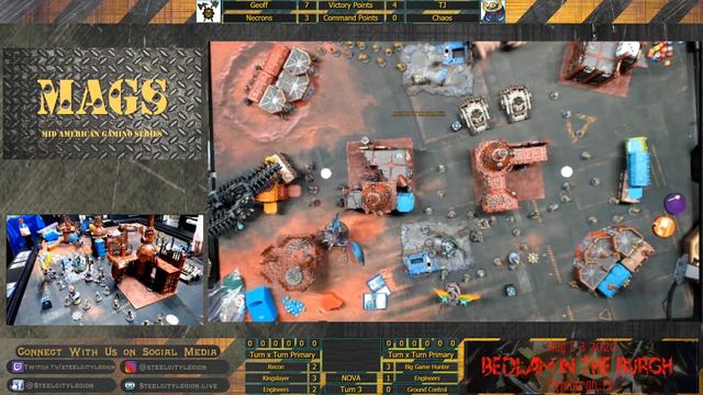 40k NOVA - TJ (Chaos) vs Geoff (Necrons) смотреть онлайн