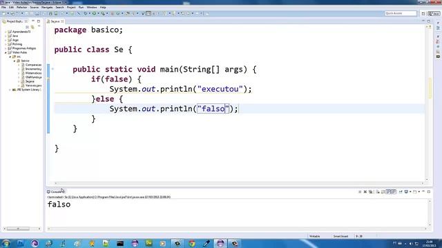 Aula de Java 007 - if else, estrutura condicional смотреть онлайн
