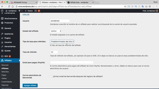 Cómo crear tu propio programa de afiliados en WooCommerce con AffiliateWP смотреть онлайн