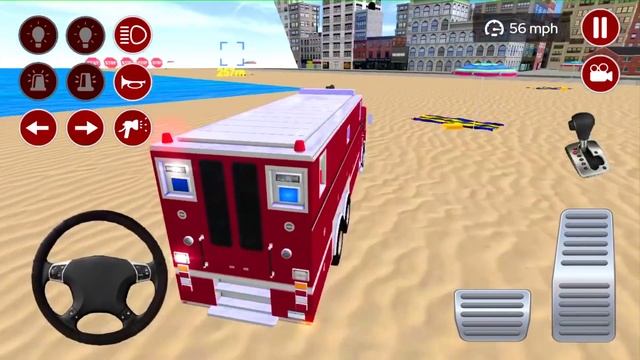 Real Fire Truck Driving Simulator 2021 - New Fire Fighting Fireman's Daily#14 - Android IOS GamePla смотреть онлайн