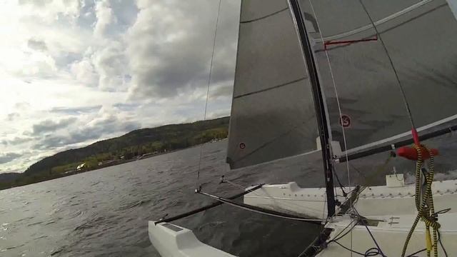 Первый выход в хороший ветер - катамаран Котлин. смотреть онлайн