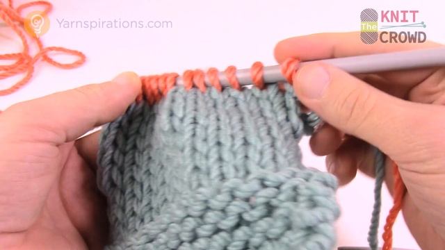How to Knit: Change Yarn Beginning of Row смотреть онлайн