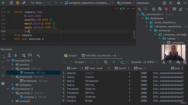 SQL 23. Оконные функции. Window functions смотреть онлайн