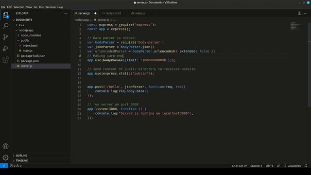 Send & Receive data - Node js Express tutorial смотреть онлайн