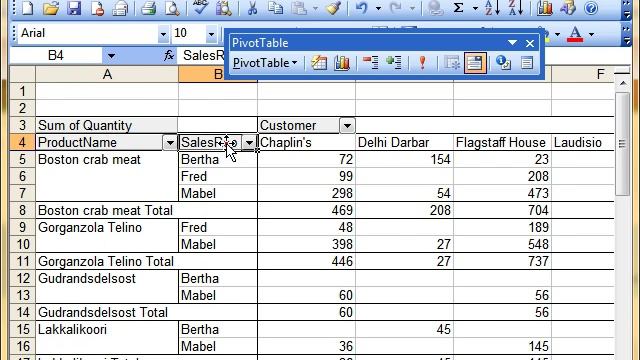 AM 4414 Group data in a pivot table Microsoft Excel 2003 ECDL Advanced ITQ3 смотреть онлайн