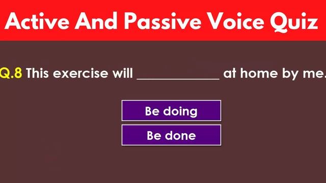active & passive voice quiz mcq english grammar test with answer (720p) смотреть онлайн