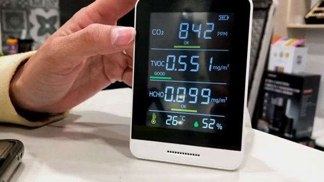 YUNTU-Termómetro Higrómetro Detector De Co2 Con Alerta Tvoc / Hcho смотреть онлайн