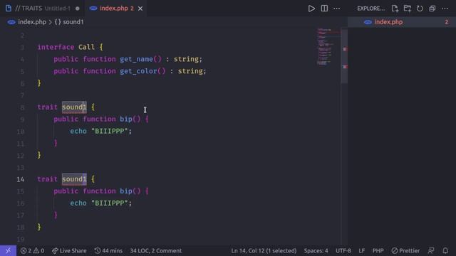 9 PHP OOP Traits смотреть онлайн