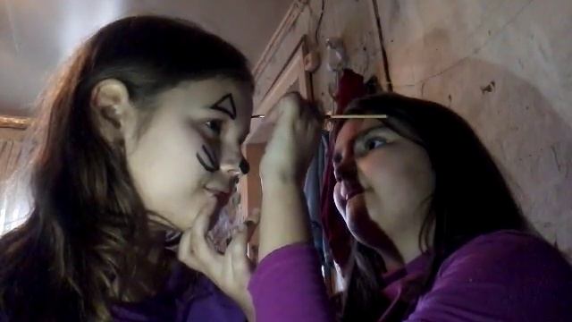 Рисуем на лице котёнка! смотреть онлайн