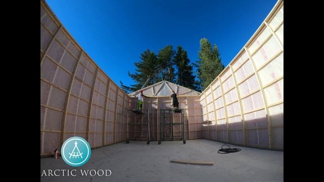 Arctic Wood   Garage Montering