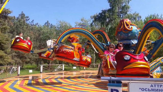 Атракцион "Осьминог" Polyp. Запорожье, Дубовка смотреть онлайн