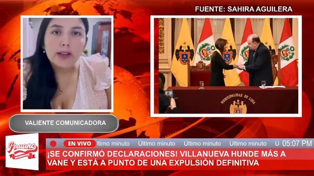 ¡SE CONFIRMÓ DECLARACIONES! VILLANUEVA HUNDE MÁS A VANE Y ESTÁ A PUNTO DE UNA EXPULSIÓN DEFINITIVA
