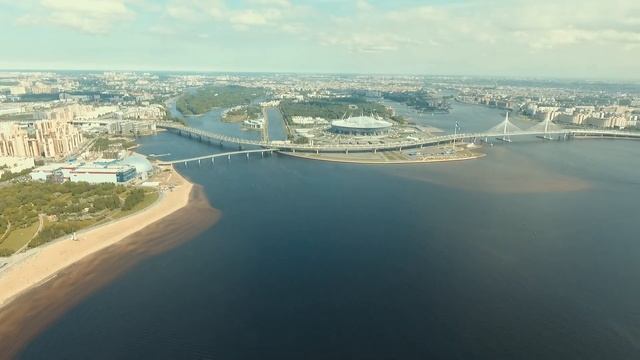 Парк 300-летия и Лахта-центр. Санкт-Петербург. смотреть онлайн