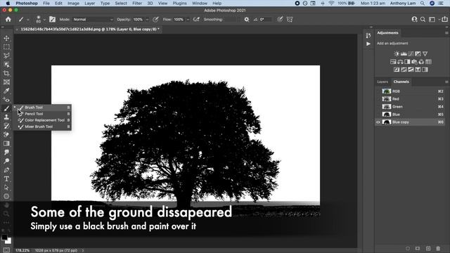 How To Cut Out Trees In Photoshop | 1-Minute Photoshop Tutorial