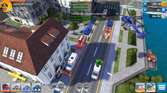 Emergency HQ - Android Gameplay 57 - Bridge Destroyed And Burning Oil Slick