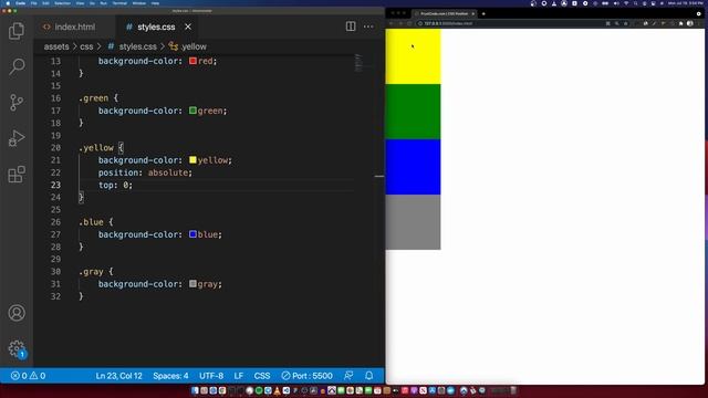 Курс HTML/CSS Advanced | Свойство position: absolute, relative, static, fixed, sticky & z-index смотреть онлайн