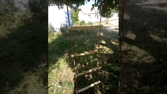 Детская площадка от Мариуполя Виннице "СЕЛО НАШИМИ РУКАМИ": качели балансир, турник самоделки. смотреть онлайн