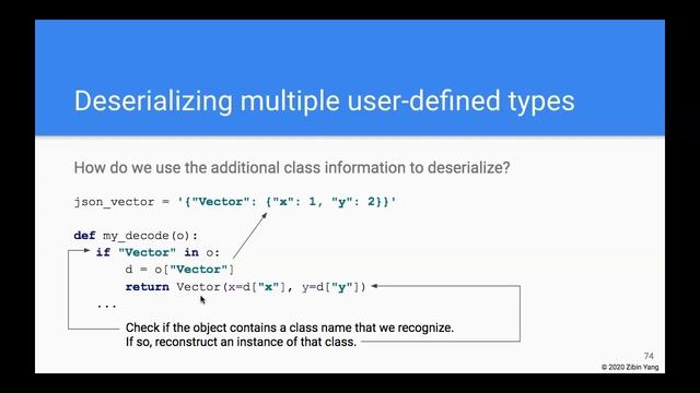 CS3B, Week 8, JSON, serializing/deserializing multiple user-defined types смотреть онлайн