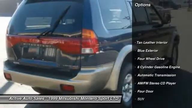 1999 Mitsubishi Montero Sport LTD Philadelphia PA 19124 смотреть онлайн