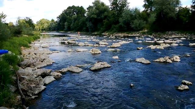 Речка в г. Аугсбург Германия смотреть онлайн