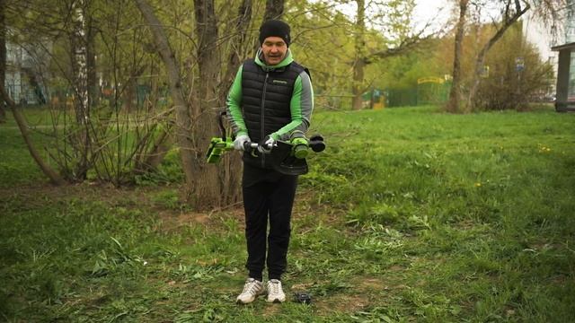 Триммер аккумуляторный Greenworks G24LT30, 24V, 30,5 см (арт 2110407) смотреть онлайн