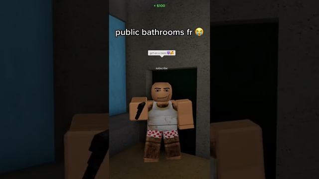 PUBLIC BATHROOM #roblox #shorts смотреть онлайн
