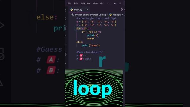CoOL Python FOR LoOP TIP?? #python #coding #programming смотреть онлайн