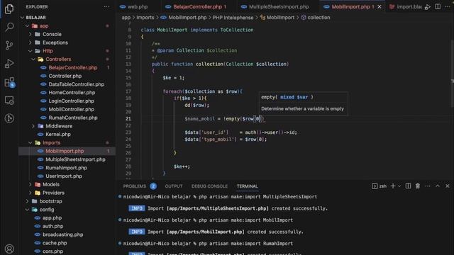 Tutorial Laravel 10 : Import Data Excel Multiple Sheets смотреть онлайн