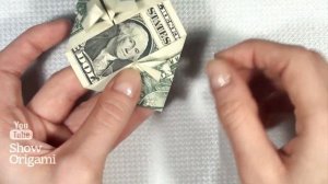 Как сделать Сердце из Доллара - Манигами - Оригами из денег