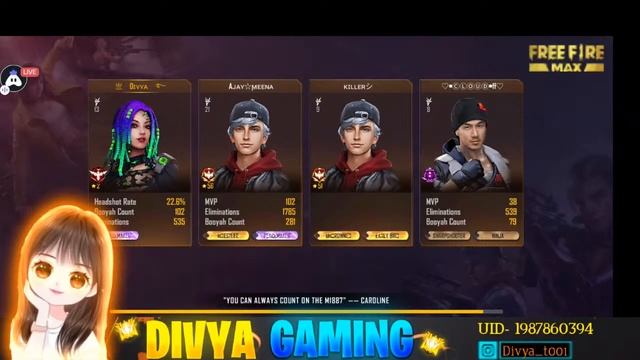 Free Fire Girl Live Rank Push | TeamCode Gameplay | And Custom With Subscribers FF Girl Live смотреть онлайн