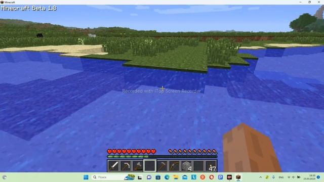 Minecraft Beta 1.8 Часть 2 Успешная походка в пещеру и замечательный дом. смотреть онлайн
