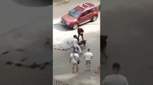 Огромный алабай загрыз маленькую собачку на глазах у ее хозяйки