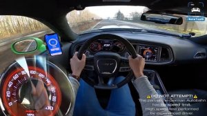 DODGE CHALLENGER HELLCAT 888л/с автобан POV