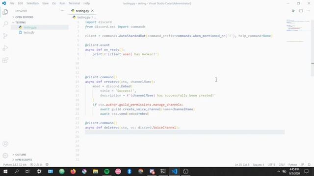 Discord.py | Create/Delete VC Channels Commands смотреть онлайн
