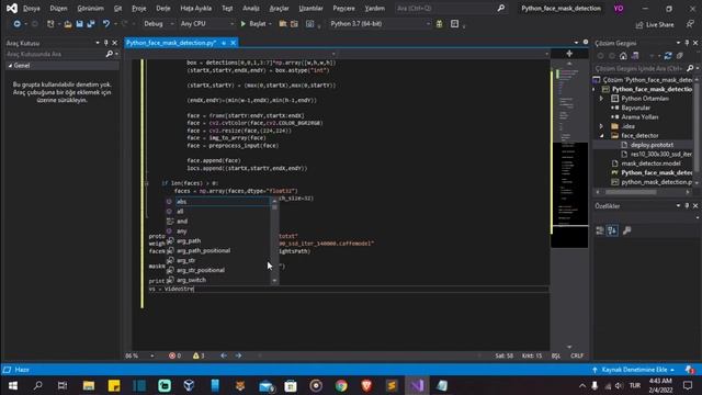 PYTHON İLE MASKE DEDEKTÖRÜ YAPIMI | Python Mask Detection смотреть онлайн