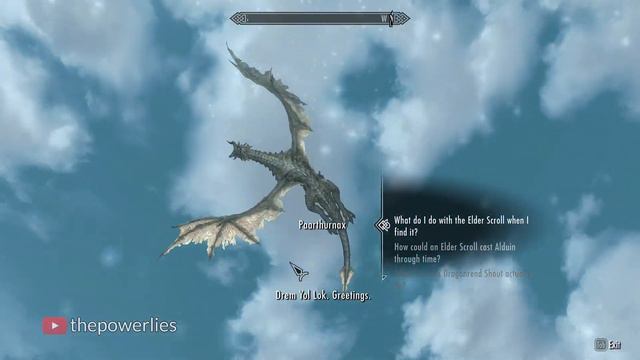 Paarthurnax spinning - Skyrim смотреть онлайн