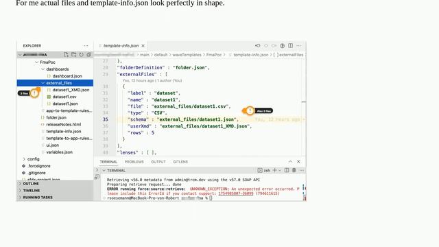 Seemingly corrupted template-info.json break Analytics package смотреть онлайн