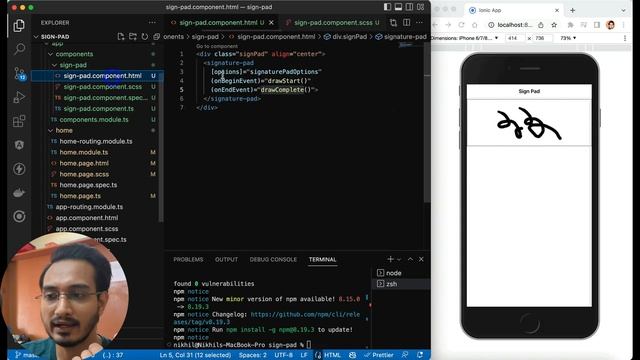 Ionic 6+ Sign-Pad App - Capacitor | Android & iOS смотреть онлайн